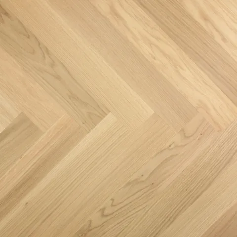 Hout visgraat Satin wit geolied